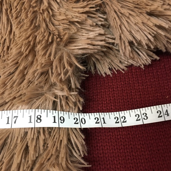 vintage y2k angie faux fur shaggy long coat duster sz m - Picture 4 of 11